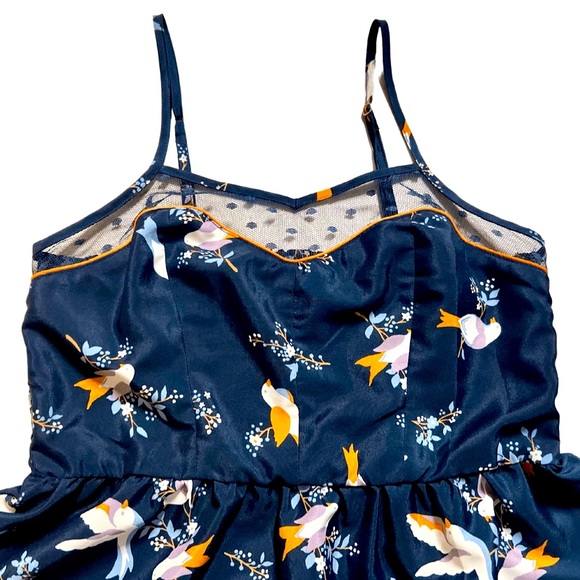 Xhilaration Little Birds Navy Blue Sundress - Picture 4 of 5